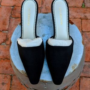Liz Claiborne Black Mules